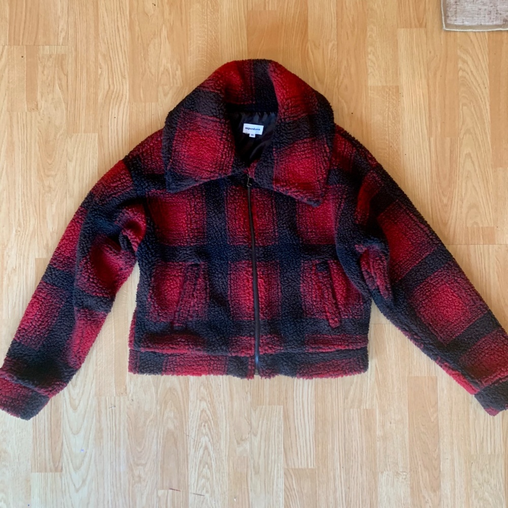 Plaid Bomber Jacket from Super down